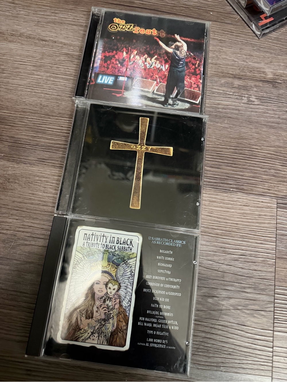 Ozzy/Black Sabbath CD Collection set of 3- Ozzyfest / Cross / Nativity In Black